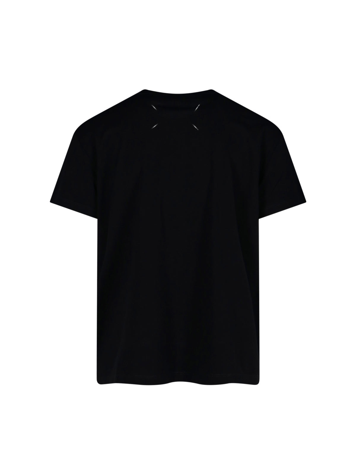 Distorted Logo Embroidered Cotton T-Shirt