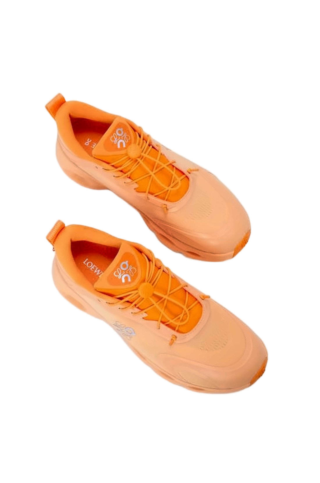 Vibrant Orange Recycled Polyester Loewe Sneakers