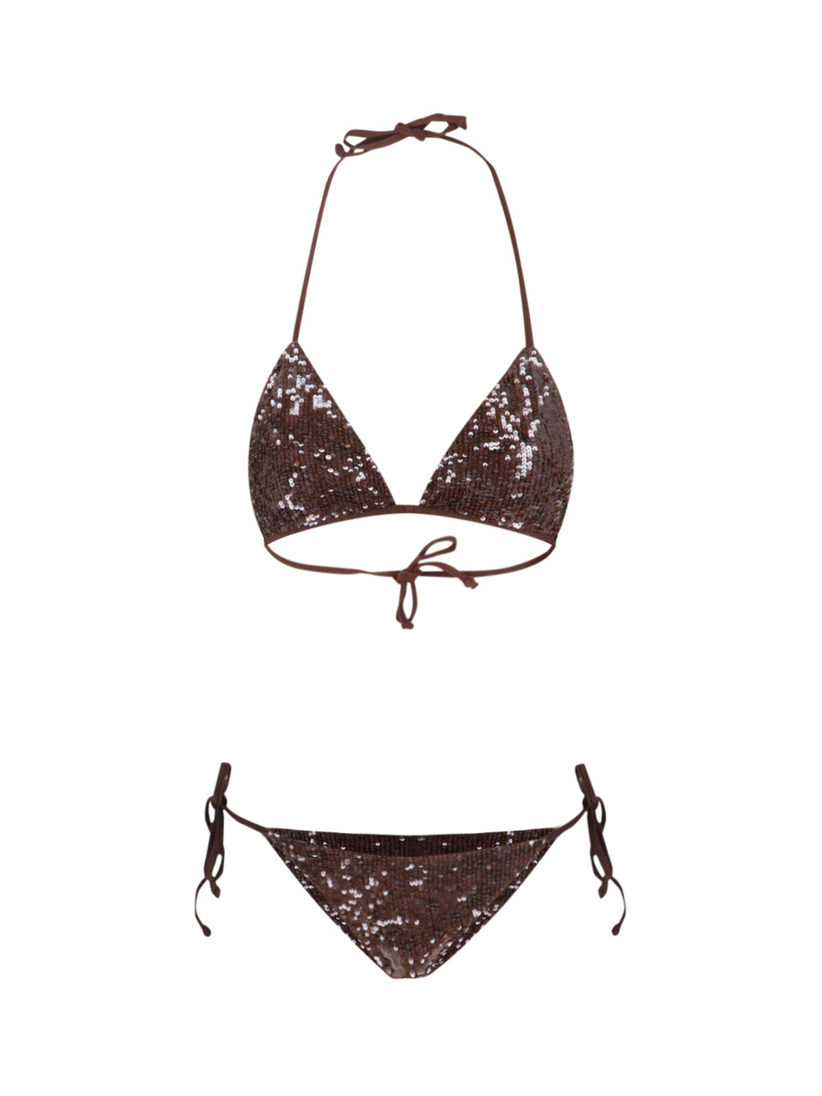 Brown Sequin Bikini