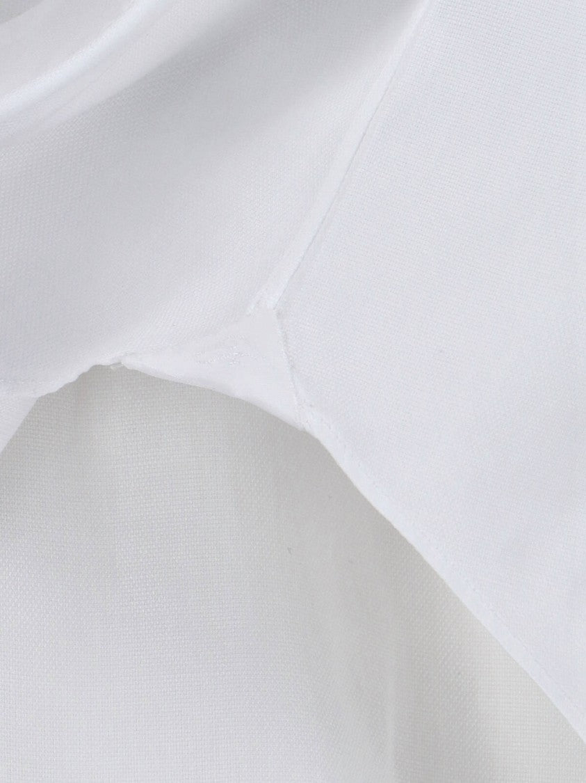 Timeless White Button-Down Shirt With Structured Collar