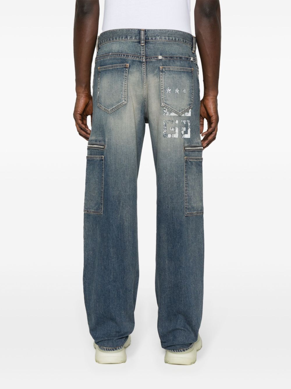 Medium Blue Straight Leg Denim Trousers