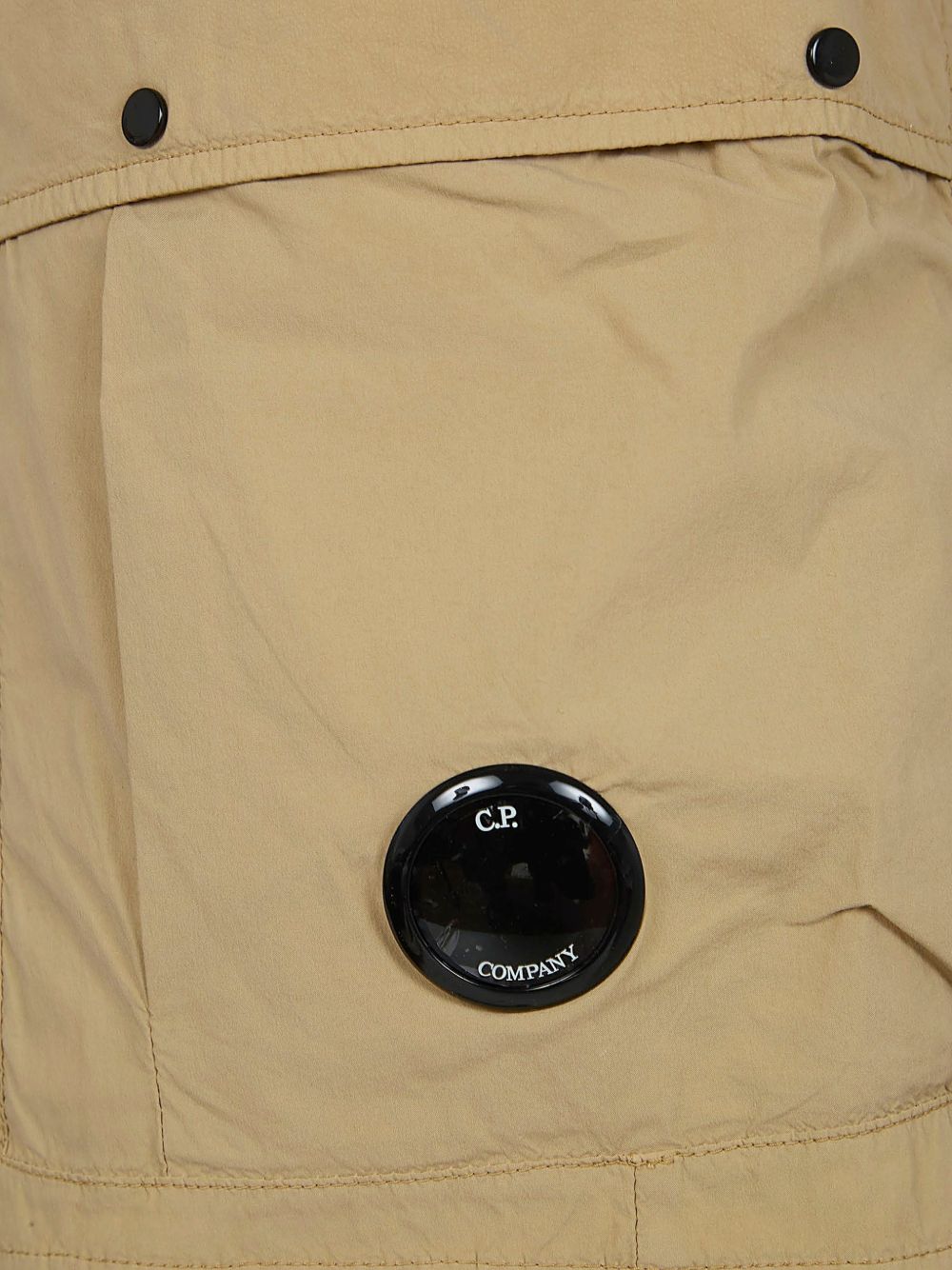 Loose-Fit Beige Bermudas With Adjustable Drawstring