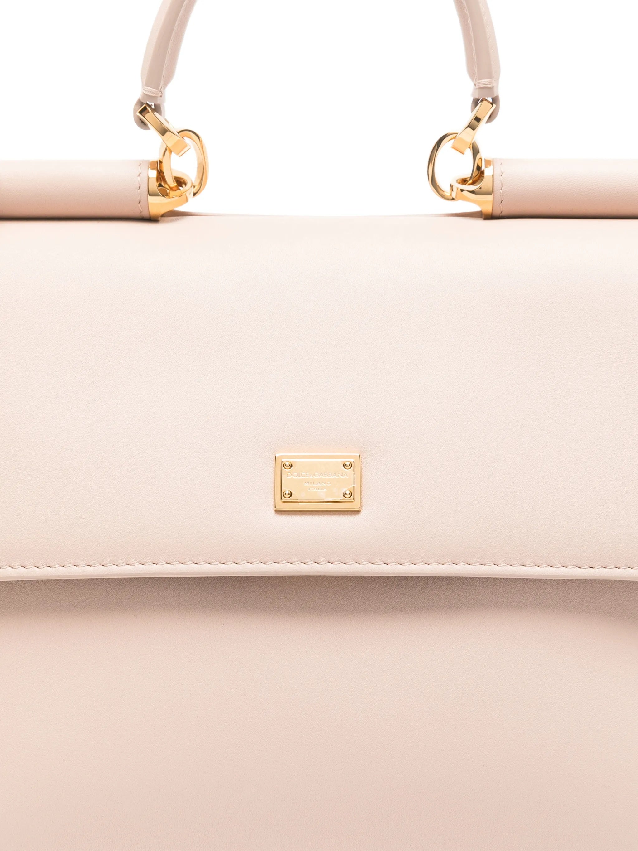 Neutrals Vit. Plonge Structured Leather Handbag
