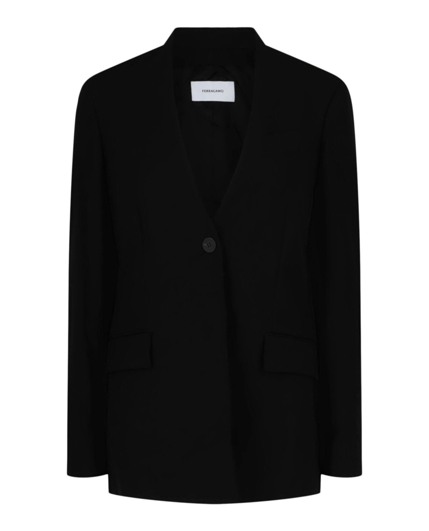 Single-Breasted Wool Blazer