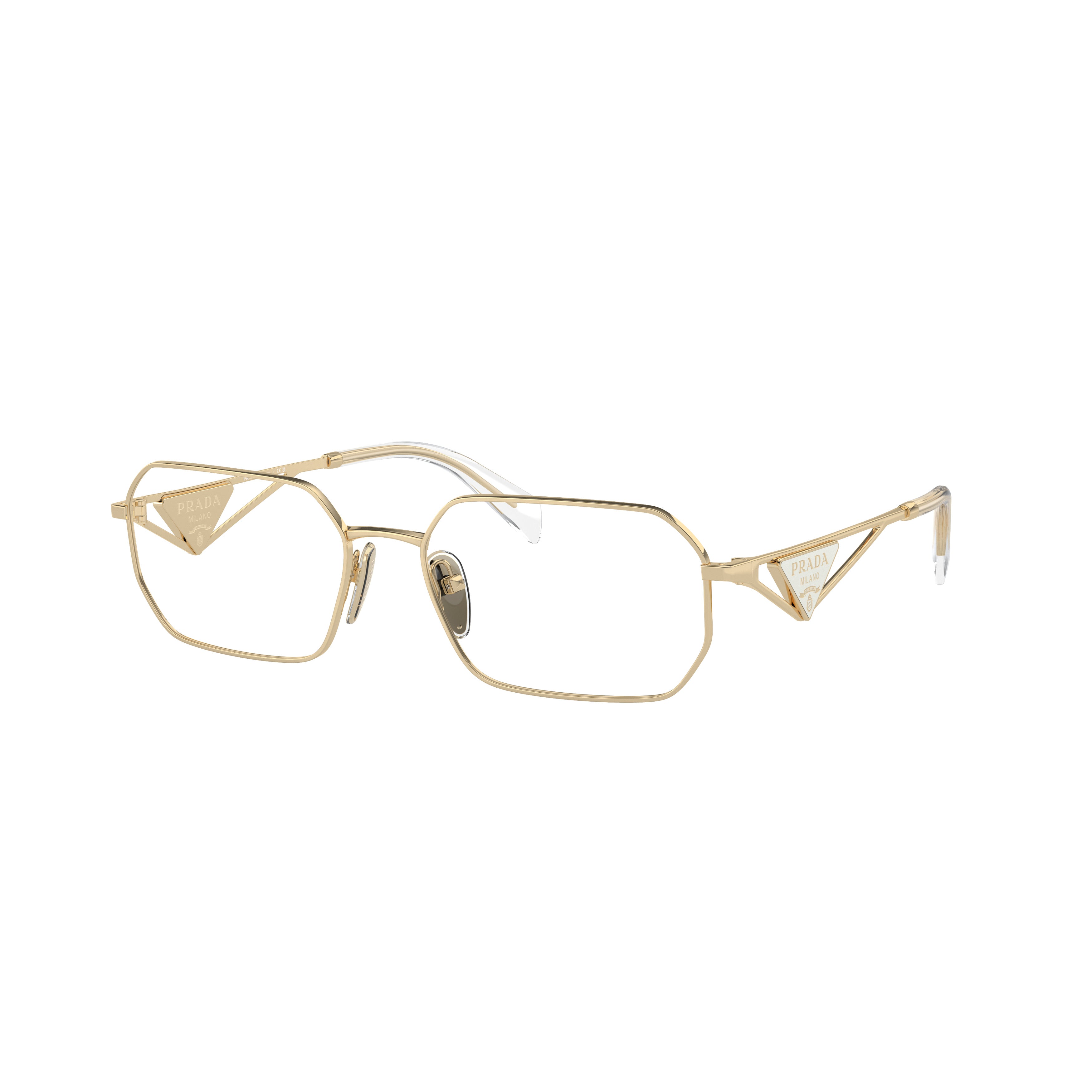 0pr A53v Geometric Rectangular Metal Sunglasses