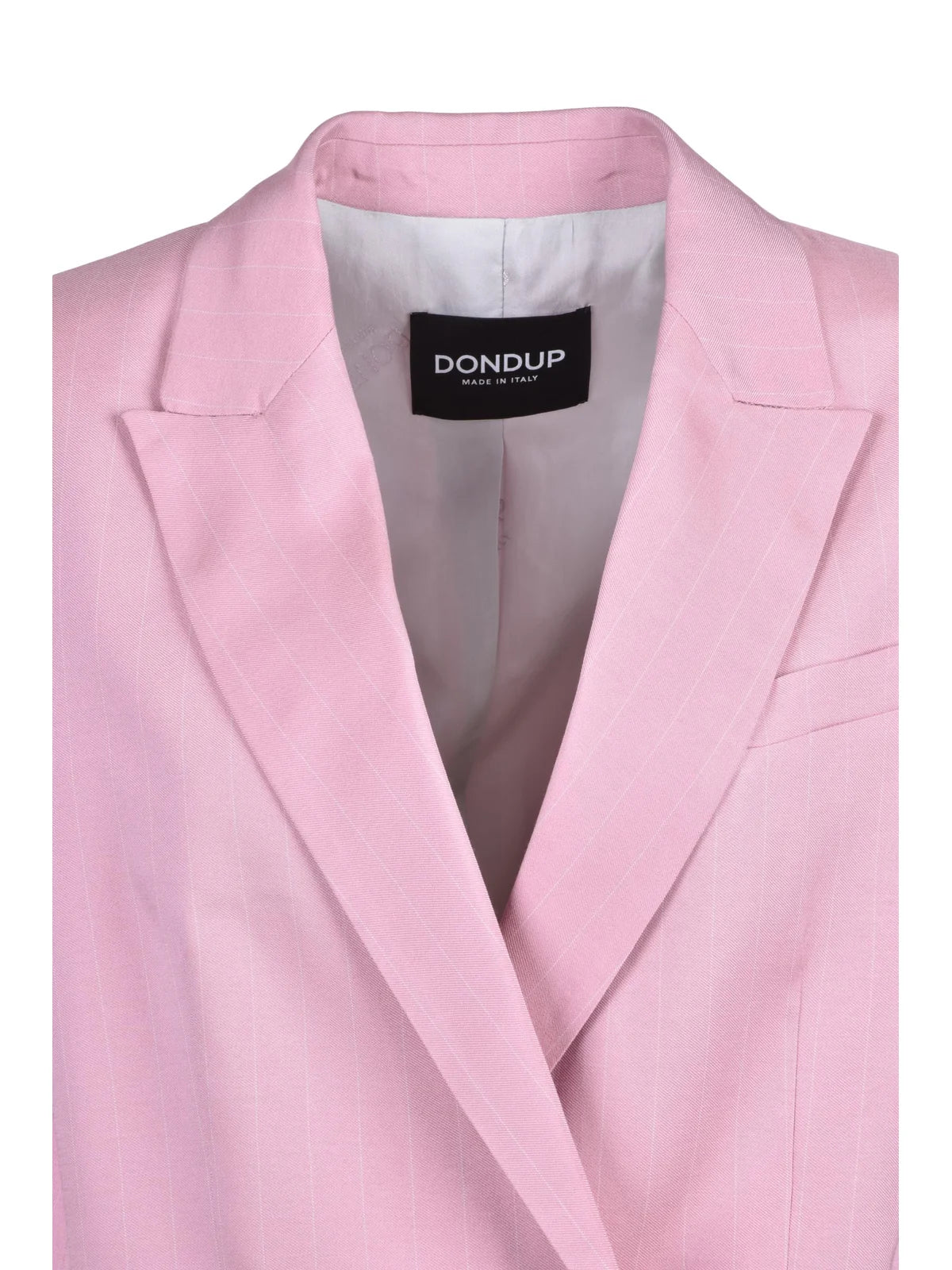 Pink Double-Breasted Viscose Jacket