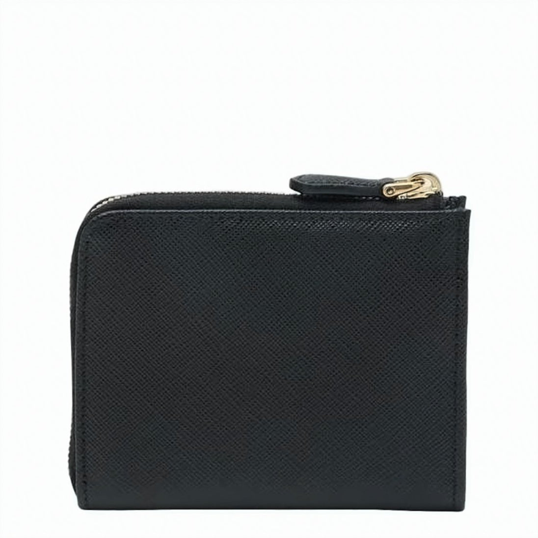 Textured Calf Leather Zip-Around Card Wallet
