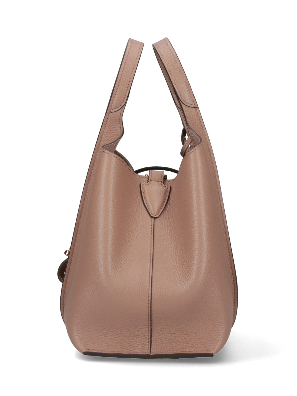 Small Textured Leather Tote Bag