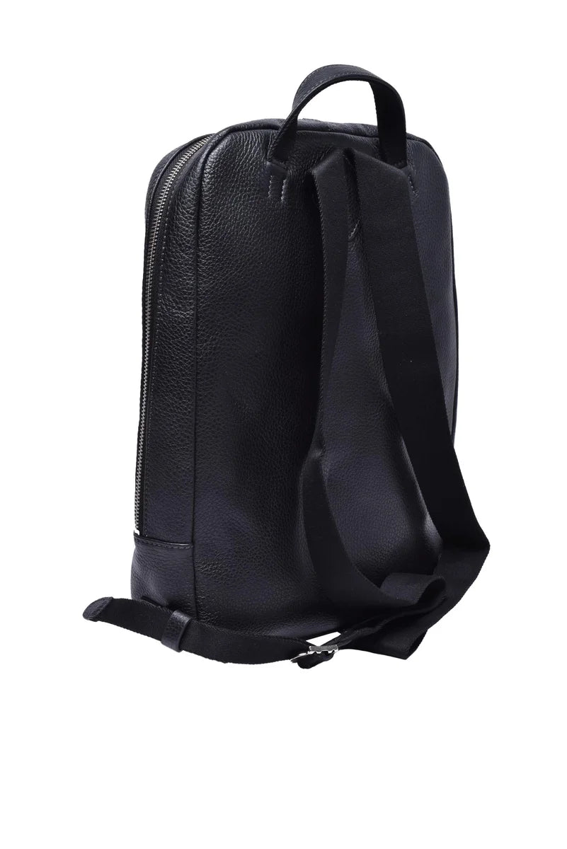 Leather Backpack - Black