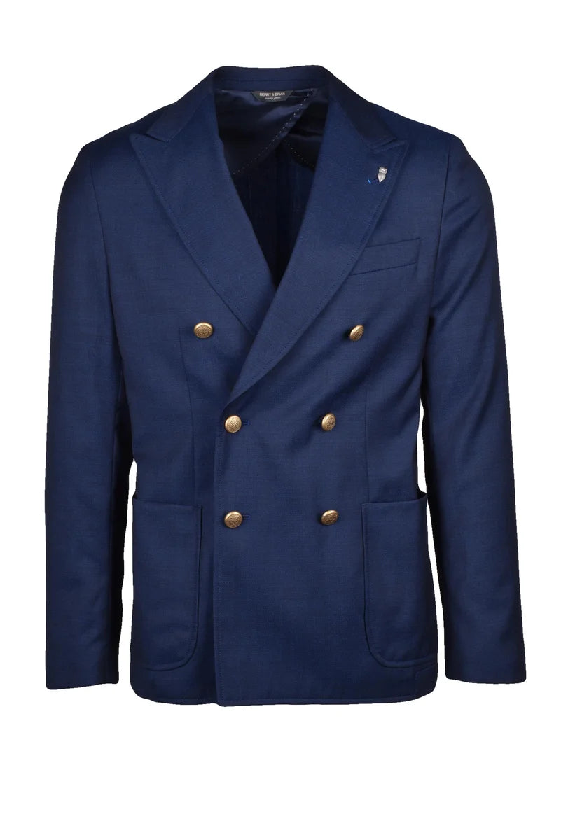 Virgin Wool Jacket - Blue