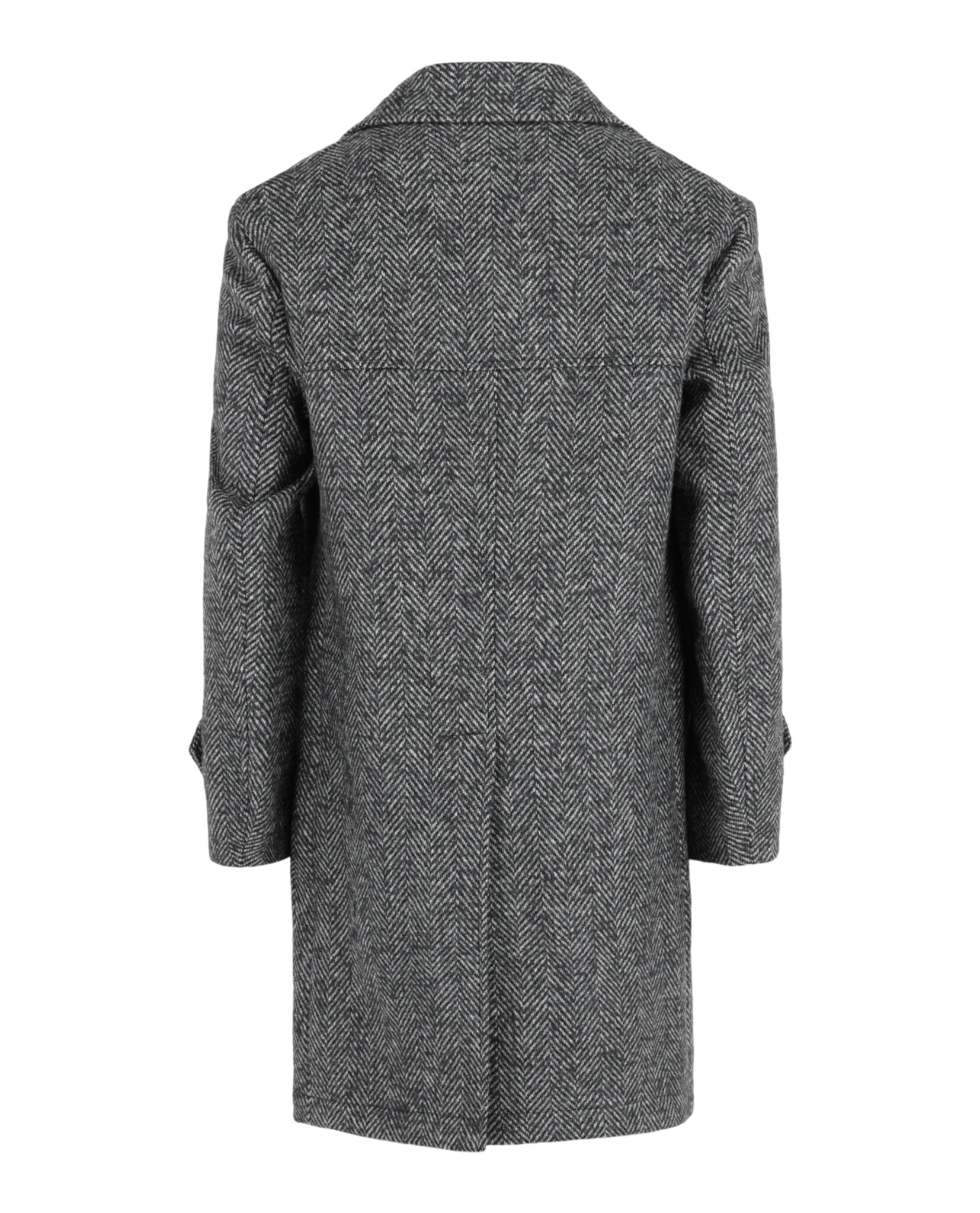 Monterdoro Herringbone Double-Breasted Coat