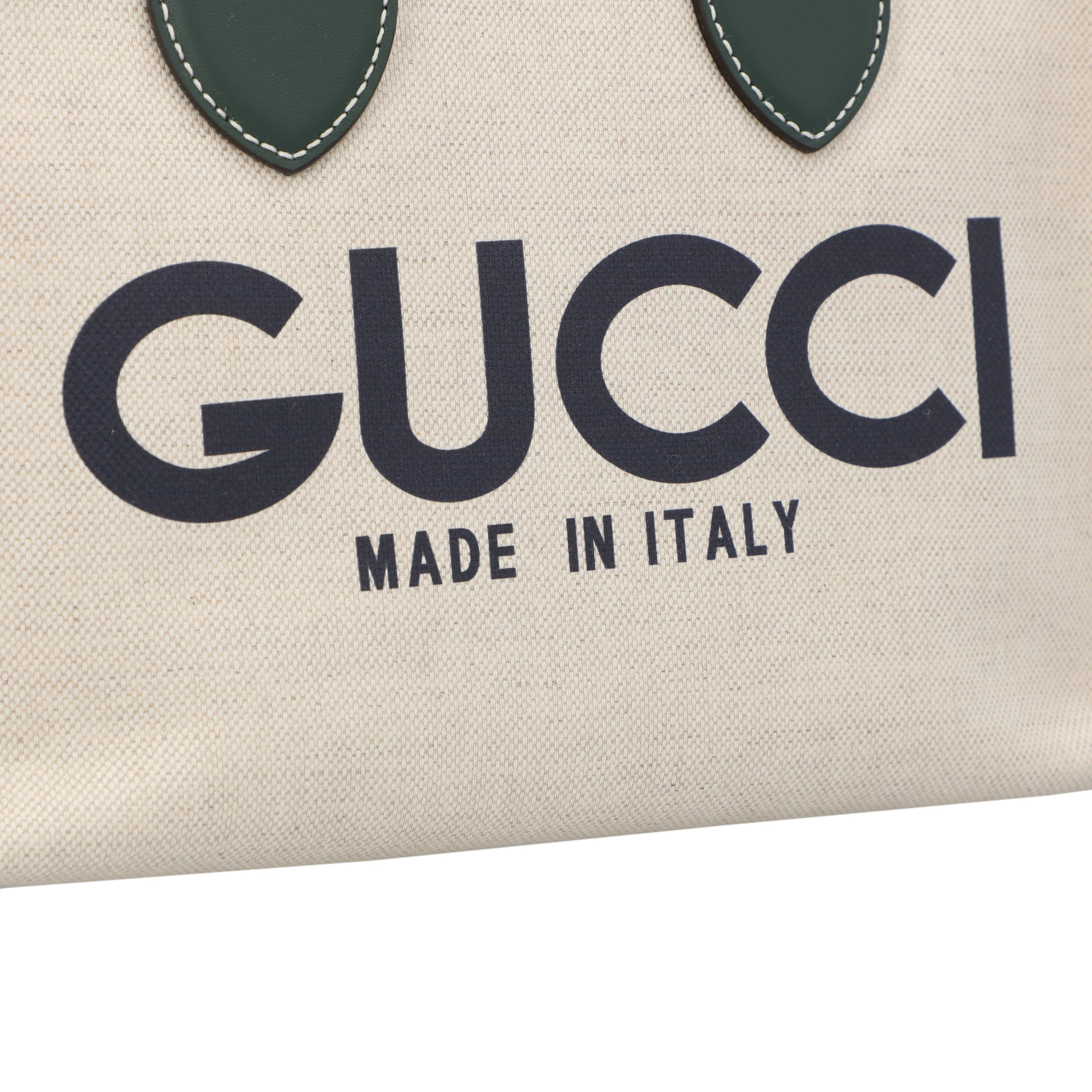 Small Tote Bag With Print Green