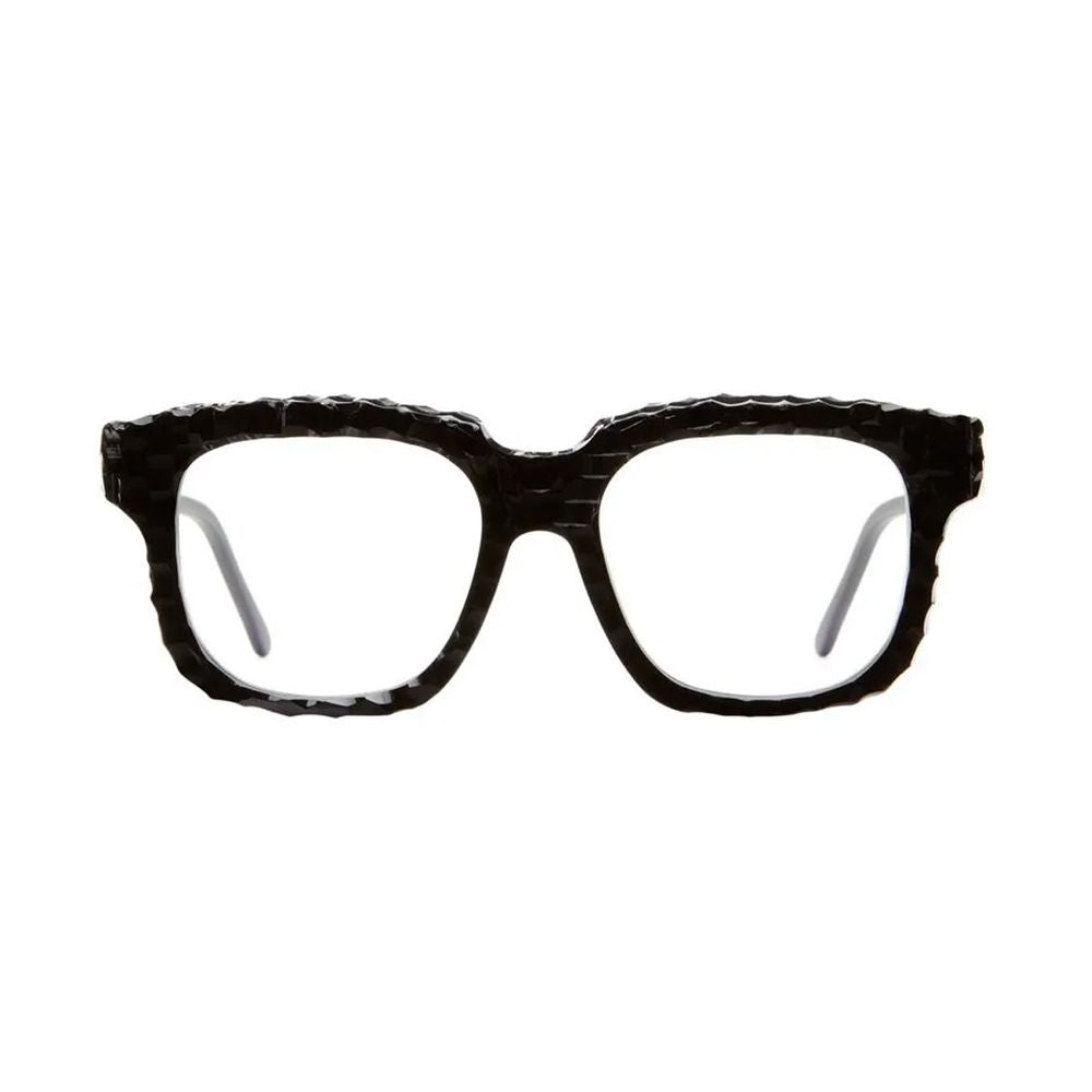 Mask K25 Square-Structured Black Acetate Kuboraum Mask K25