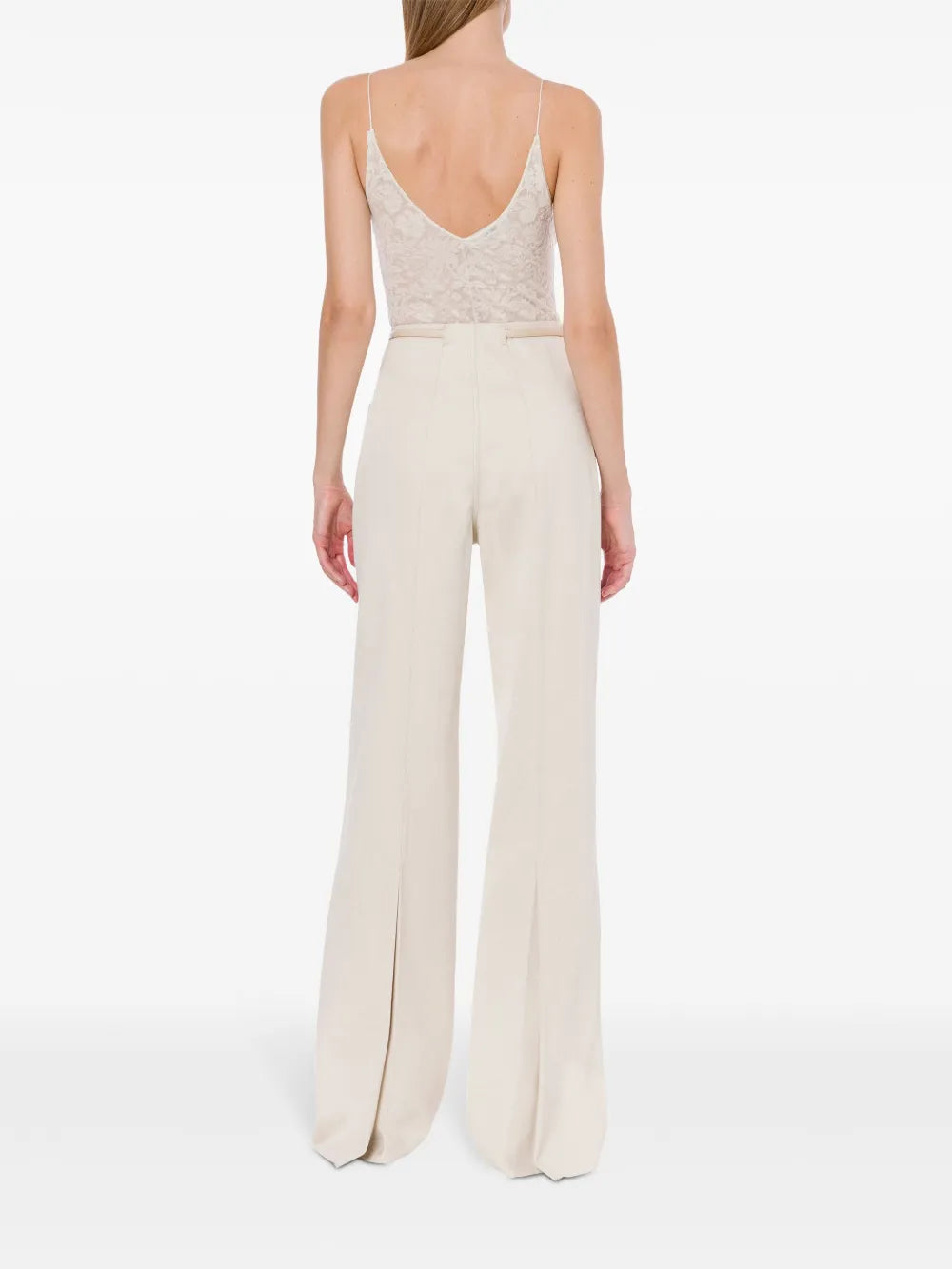 Classic Tailored Pantalone With Straight Leg Cut