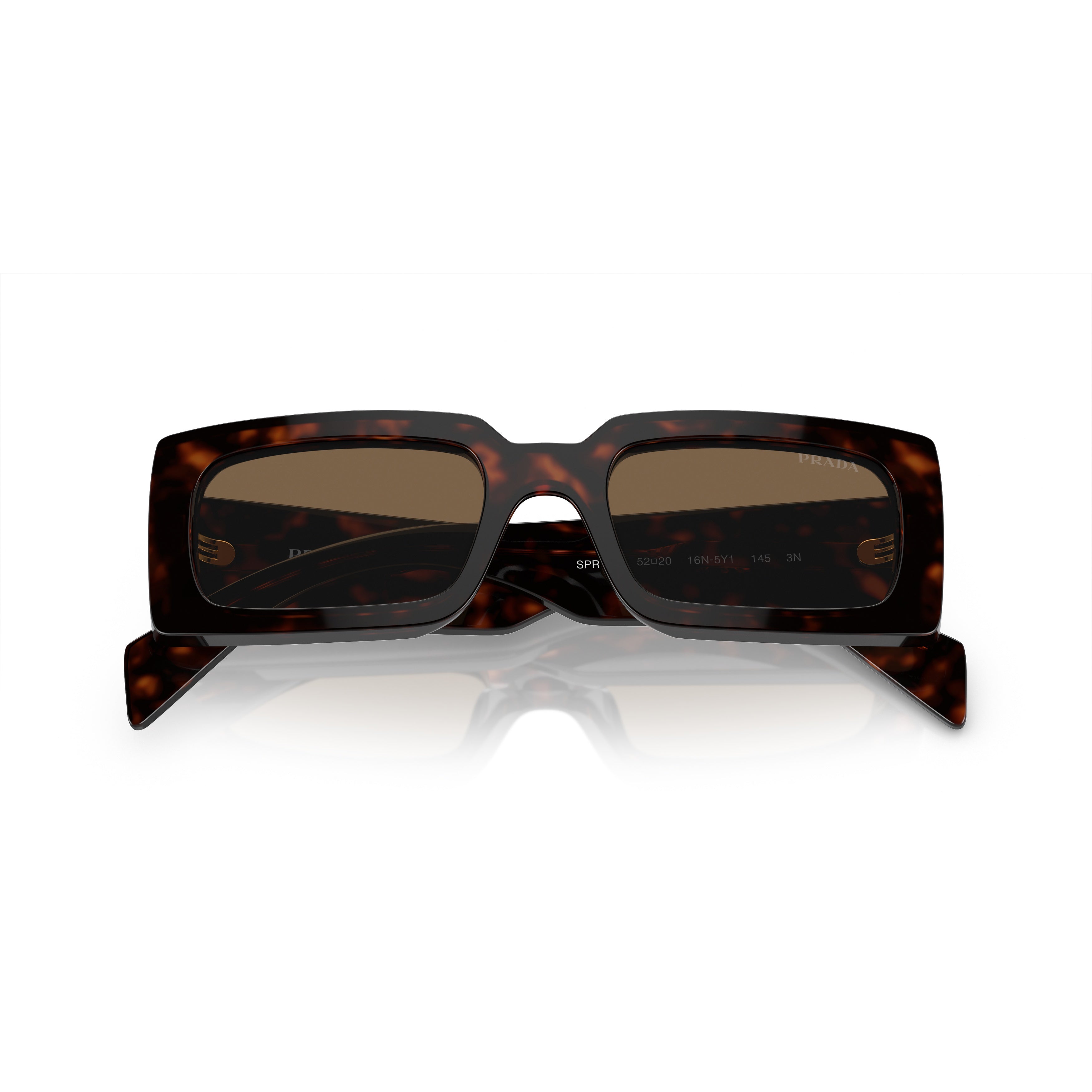 0pr A07s Tortoiseshell Rectangular Sunglasses