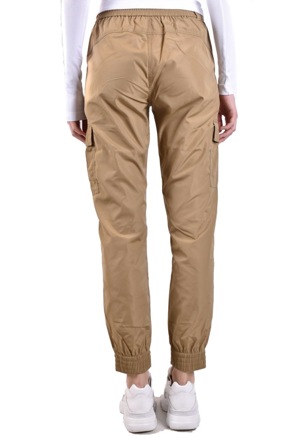 Cargo Trousers With Elastic Waistband And Functional Pockets