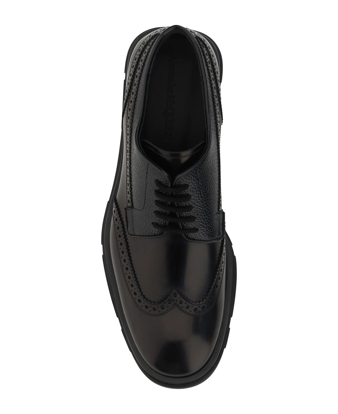 Black Leather Flat Shoes