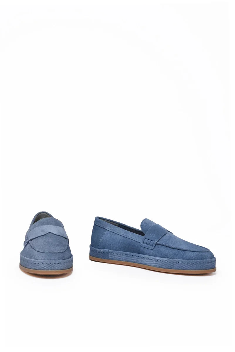 Suede Loafer - Blue