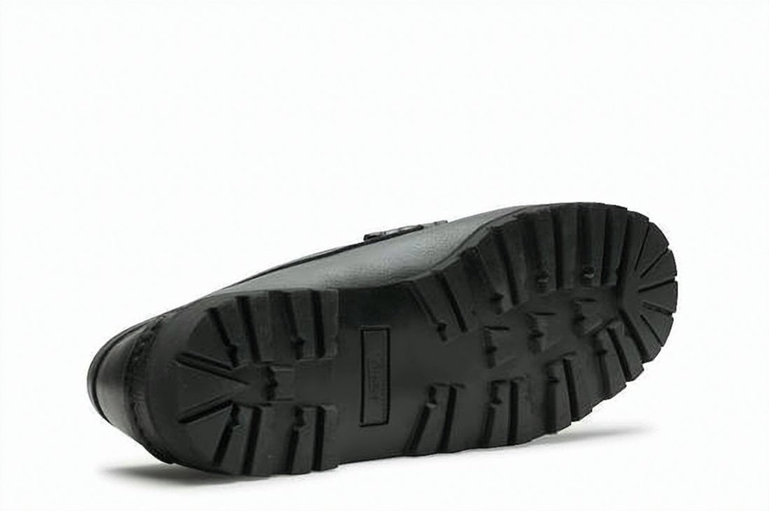Moccasin-Style Leather Loafers with Penny Strap