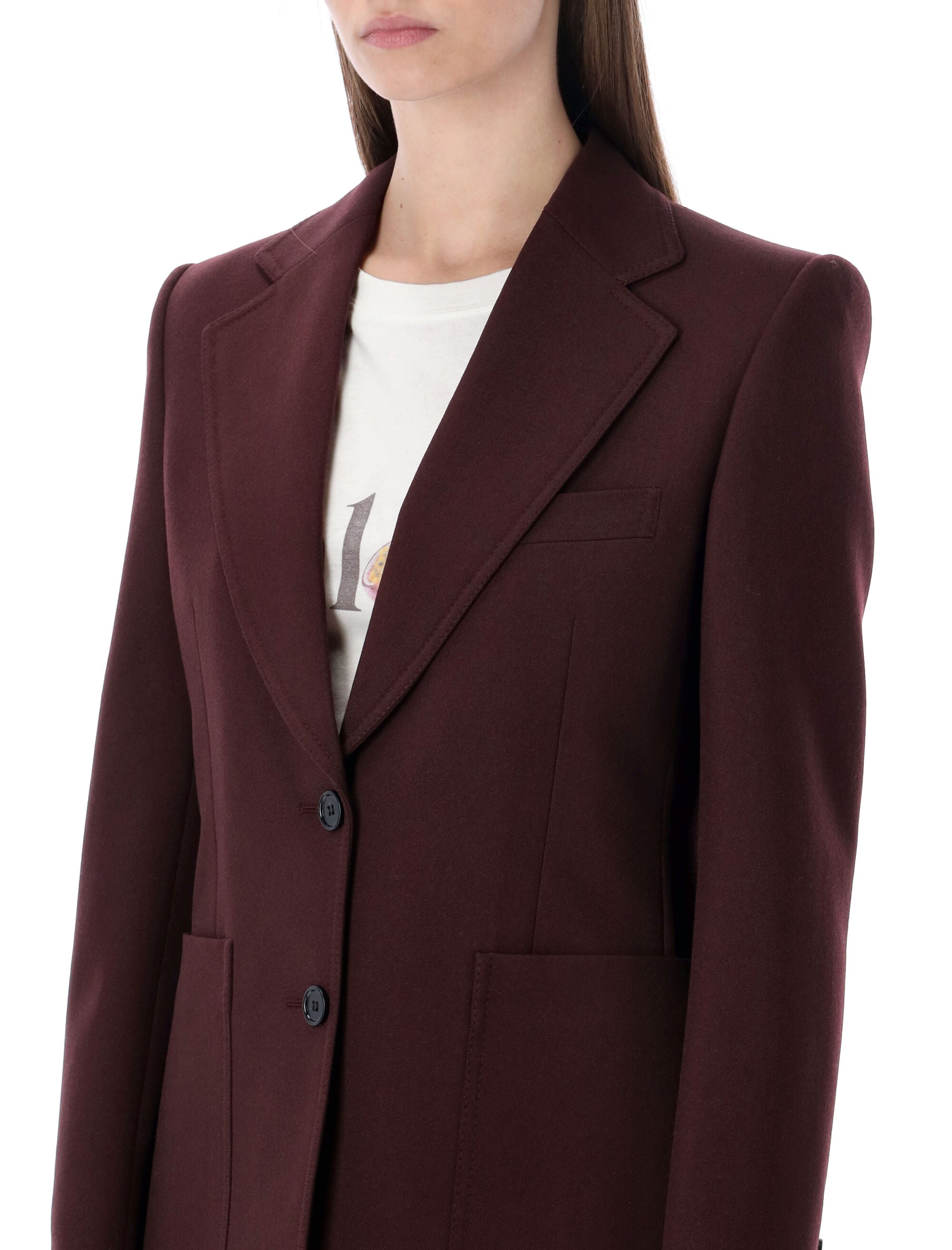 Single-Breasted Wool Blazer