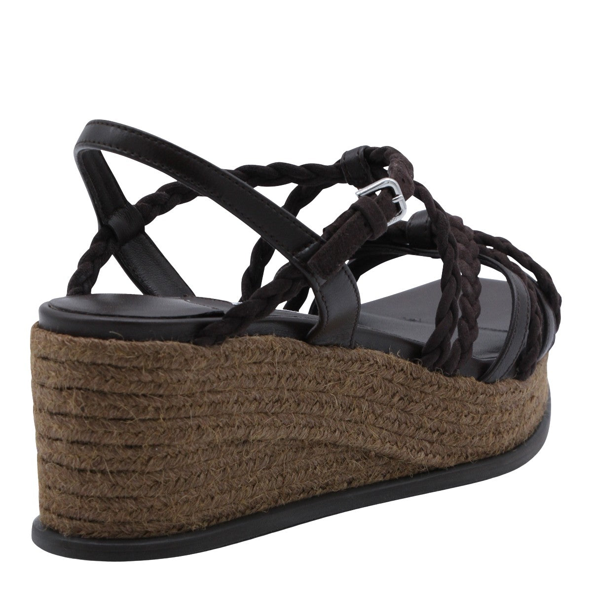 Wedge Platform Flat Shoes with Braided Straps