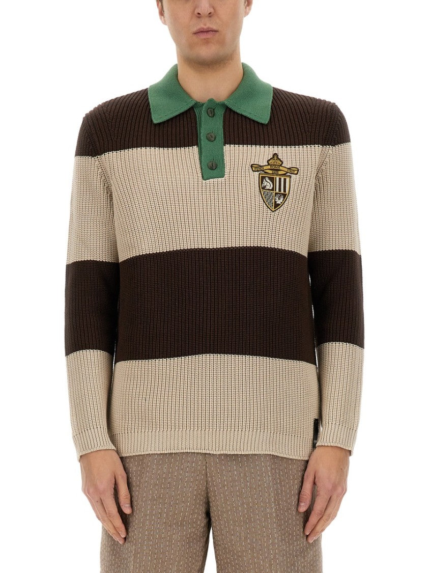 Ribbed Cotton Jersey Polo