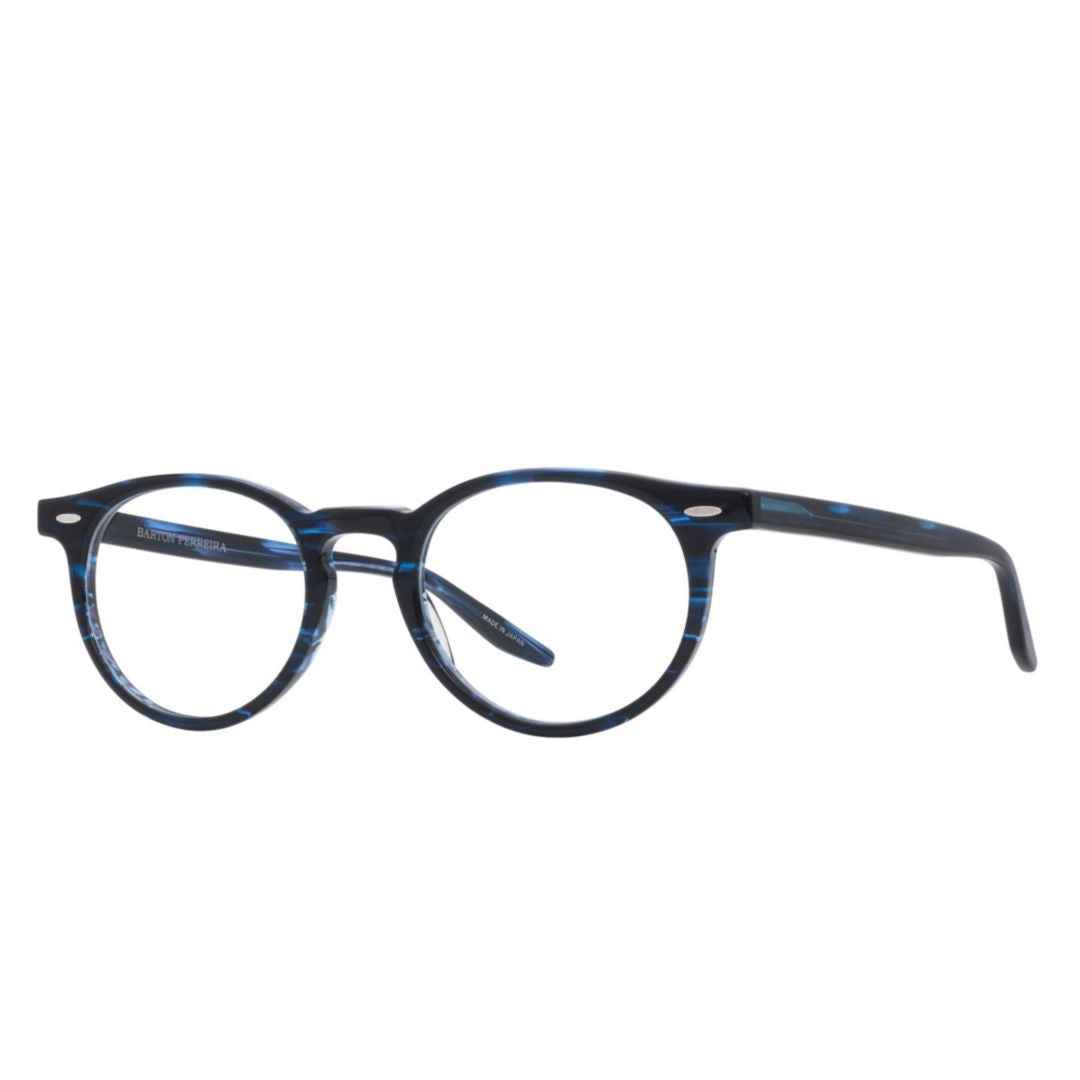 Banks Classic Round Frame Eyeglasses with Tortoiseshell Pattern