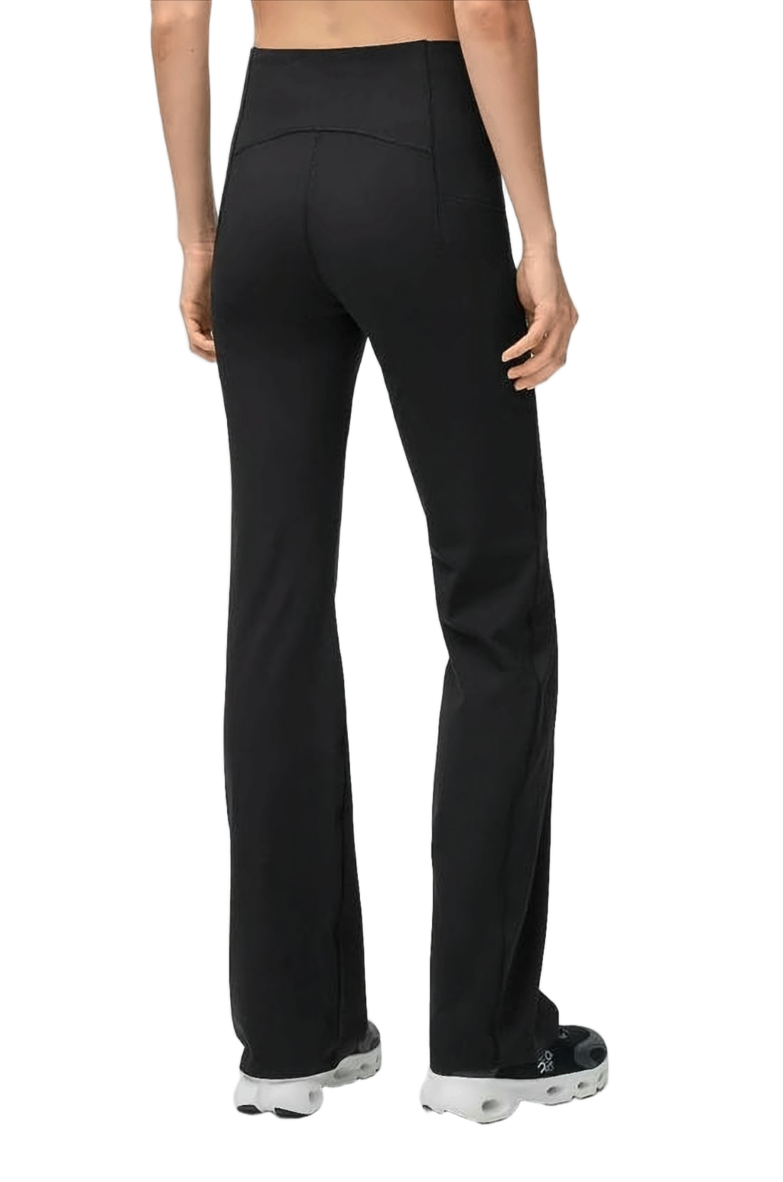 Sleek Fitted Straight-Leg Pants with High Waistband