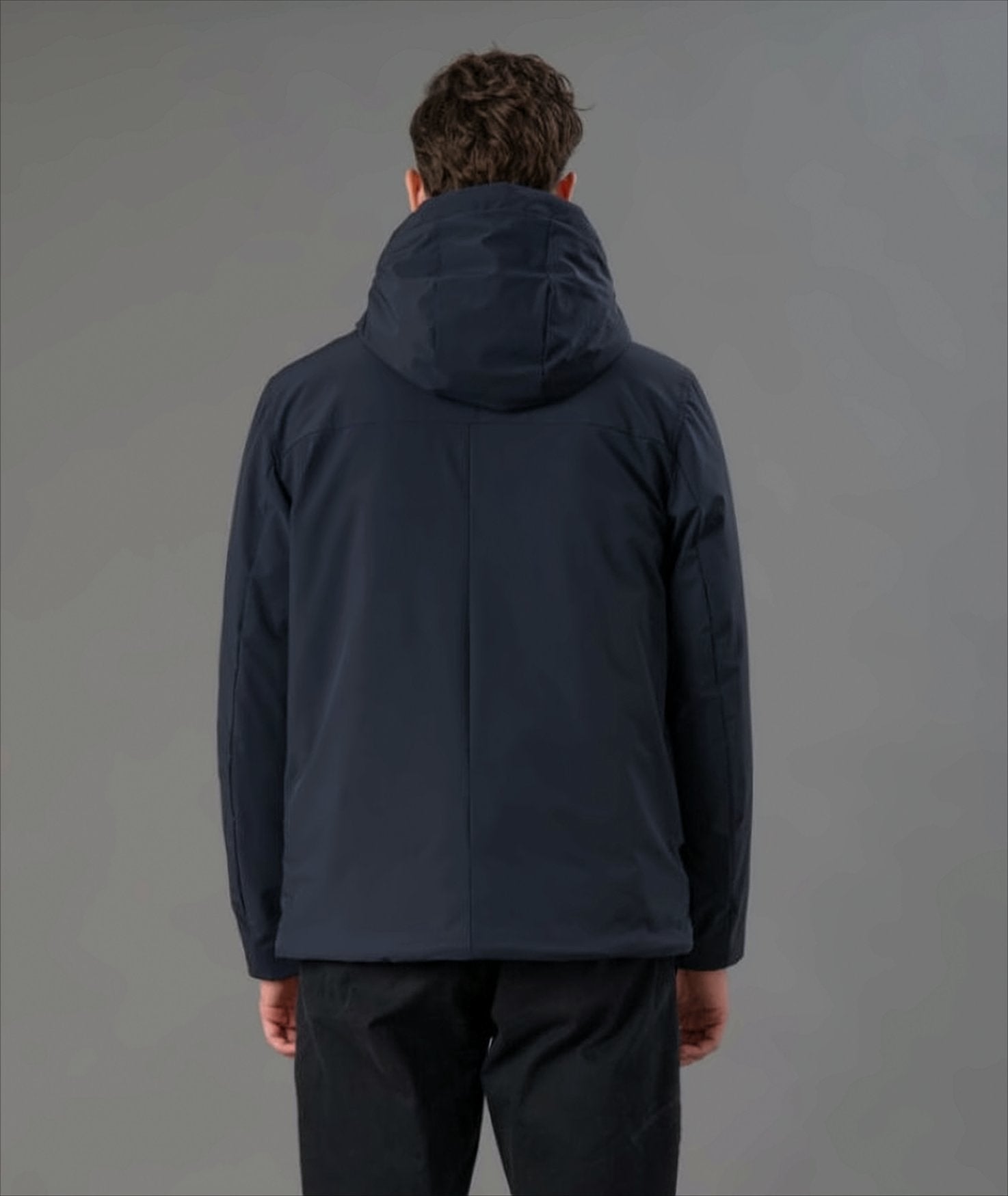 Blue Jacket With Double Hood