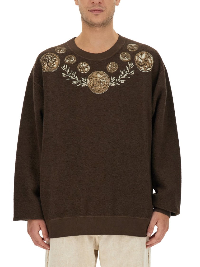 Coin Print Sweatshirt