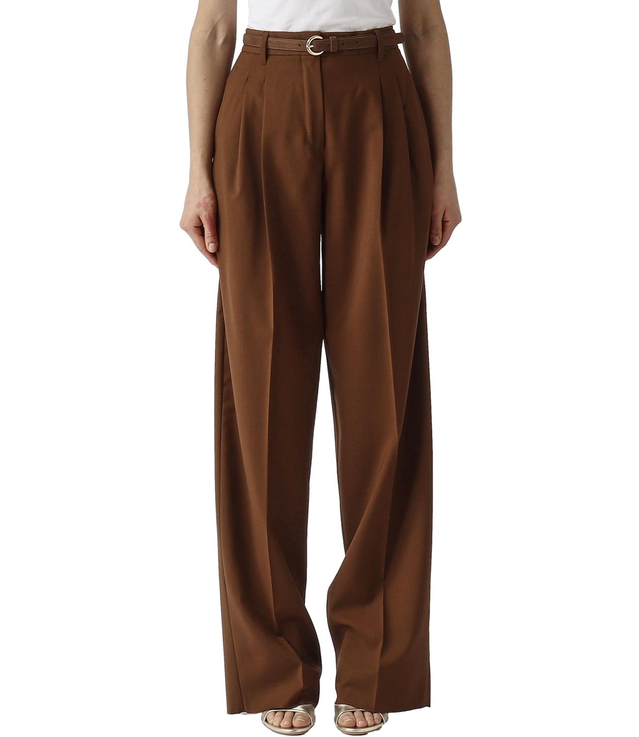 Chocolate Brown Virgin Wool Trousers