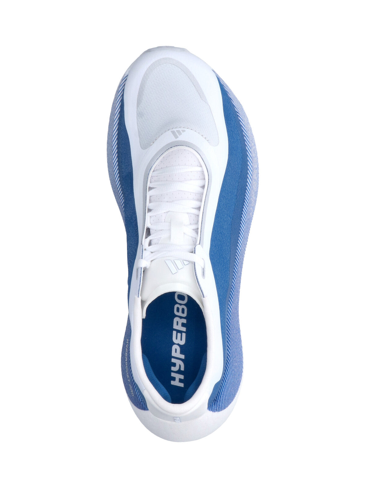 White Aerodynamic Blue Mesh Panel Sneakers