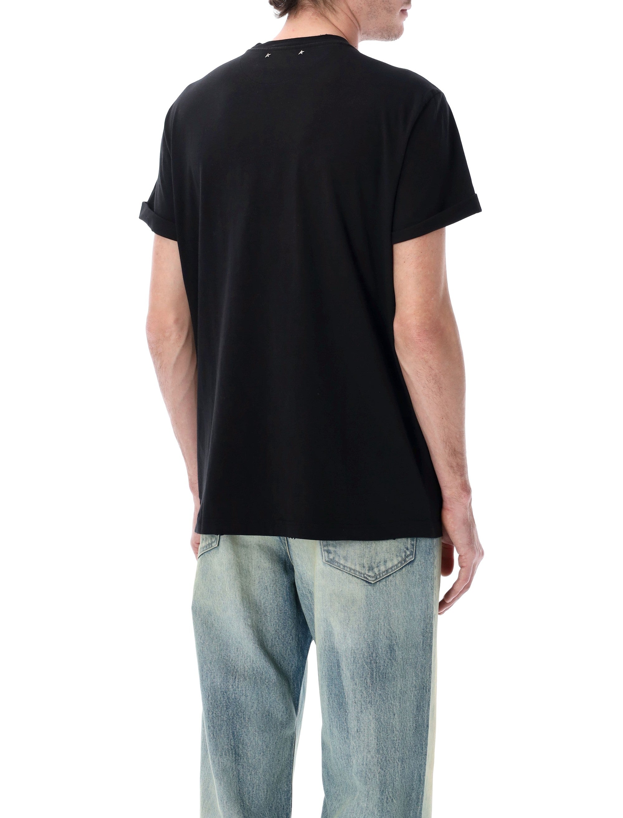 Distressed Cotton T-Shirt