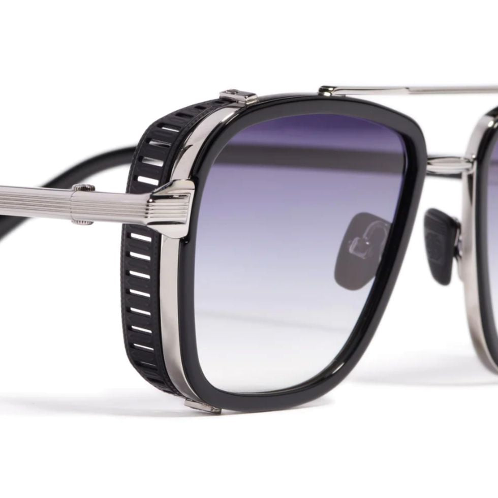 Bold Square Frame Sunglasses With Gradient Lenses