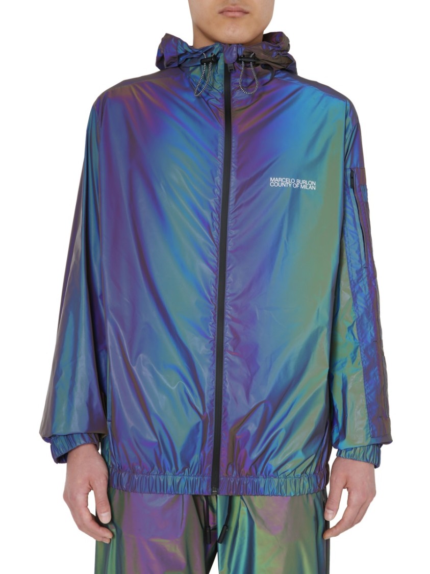 Reflective Iridescent Wind Jacket