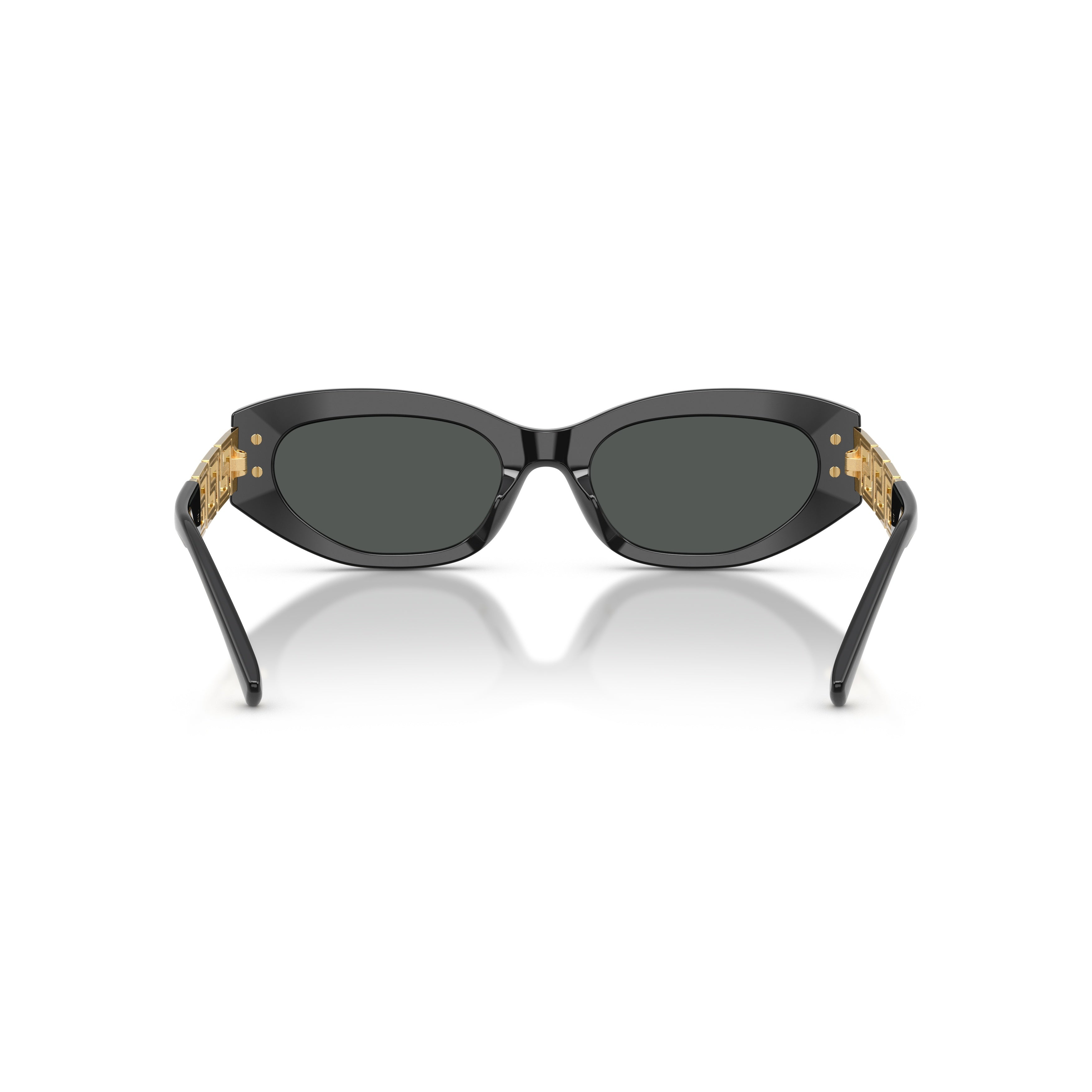 0ve4501 Black Acetate Elongated Cat-Eye Sunglasses