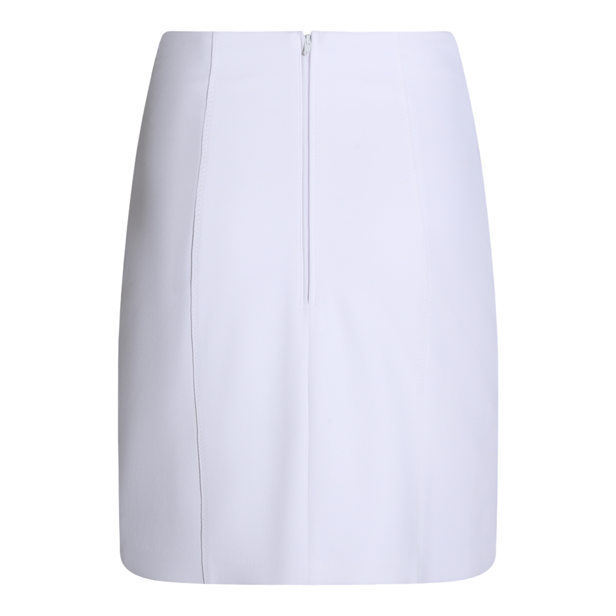 Ivory Mini Skirt with High Waist