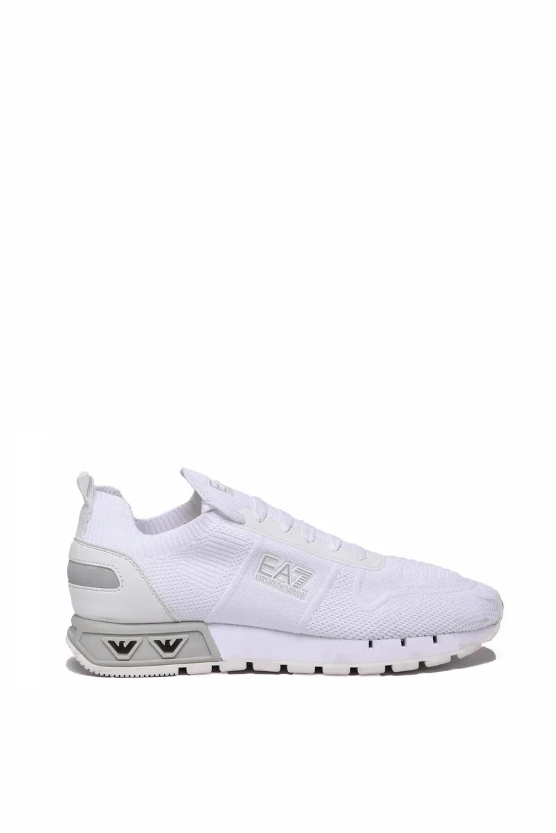 Low-Profile Sneakers with Knitted Upper