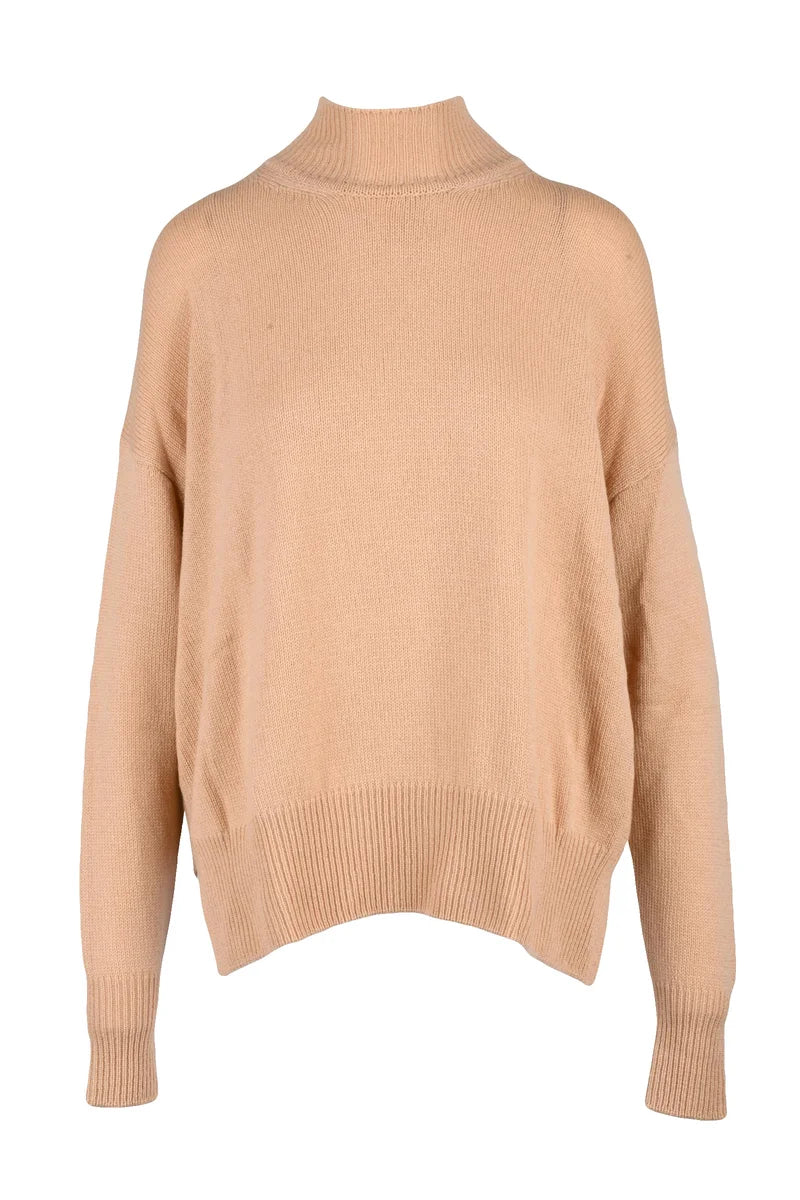 Cashmere Turtleneck Sweater - Beige