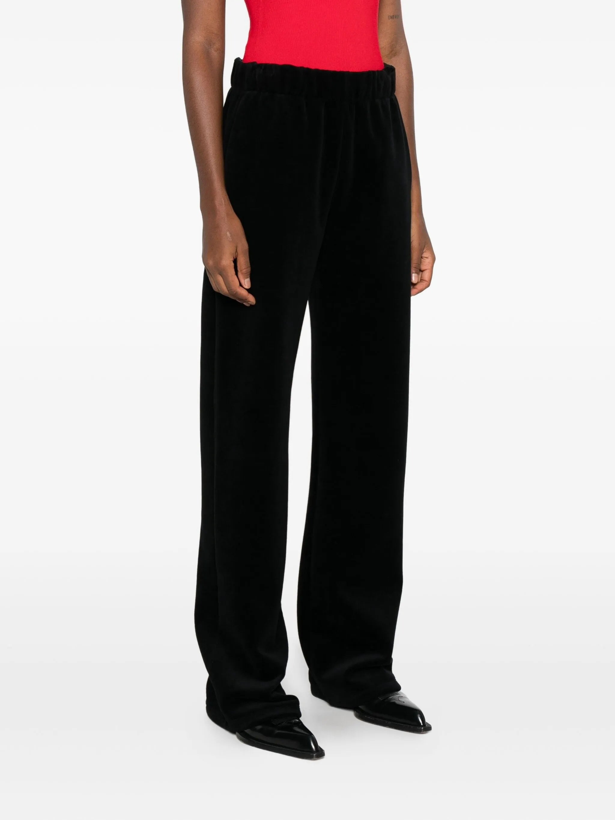 Wide-Leg Cotton Blend Jogging Star Pants