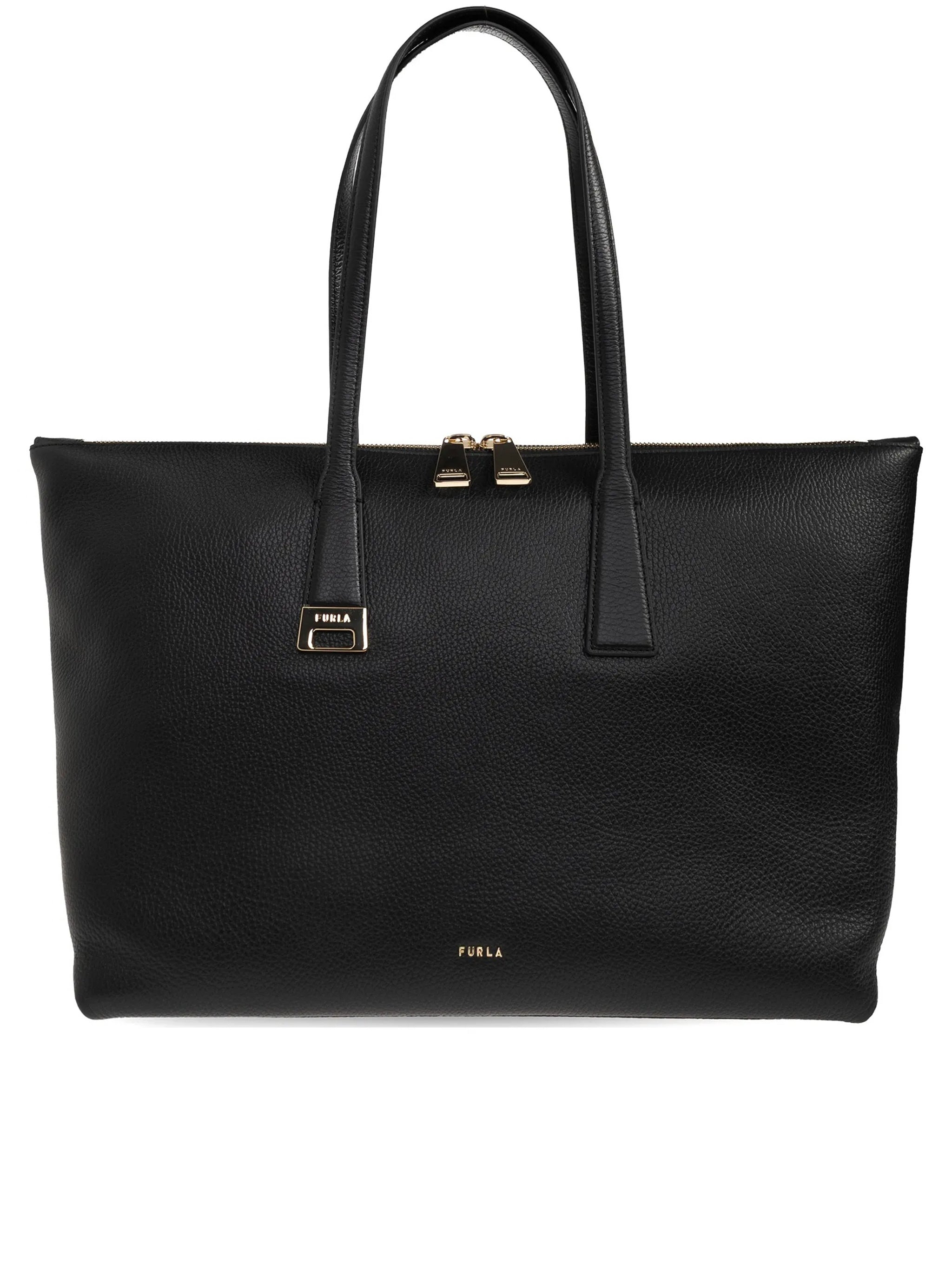 Olivia L Tote Rectangular Textured Leather Tote