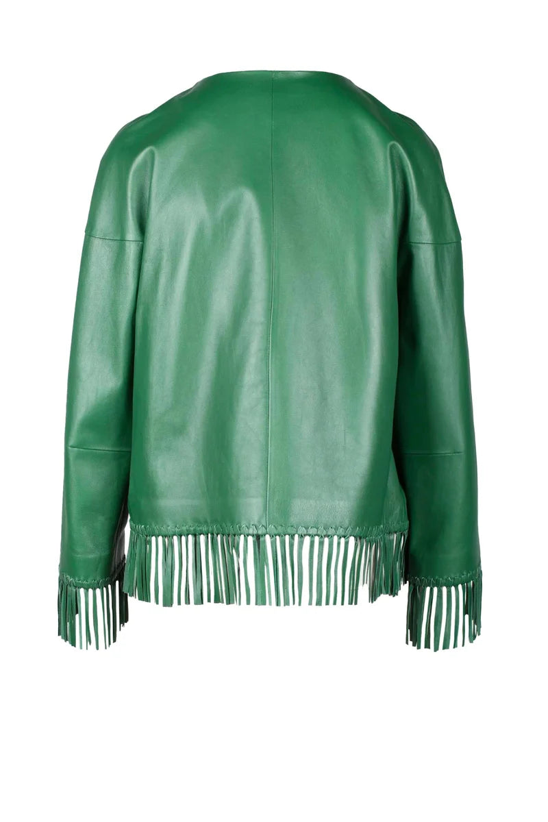 Leather Jacket - Green