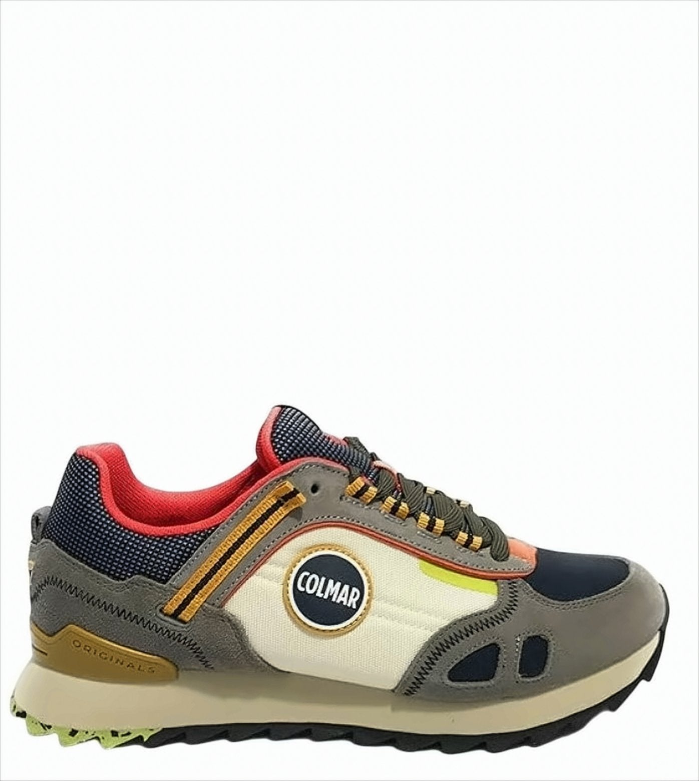 Textured Nylon And Suede Sneakers