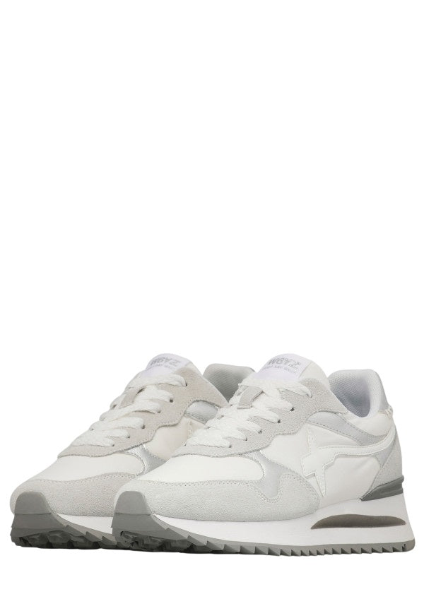 Technical Fabric and Suede Sneakers