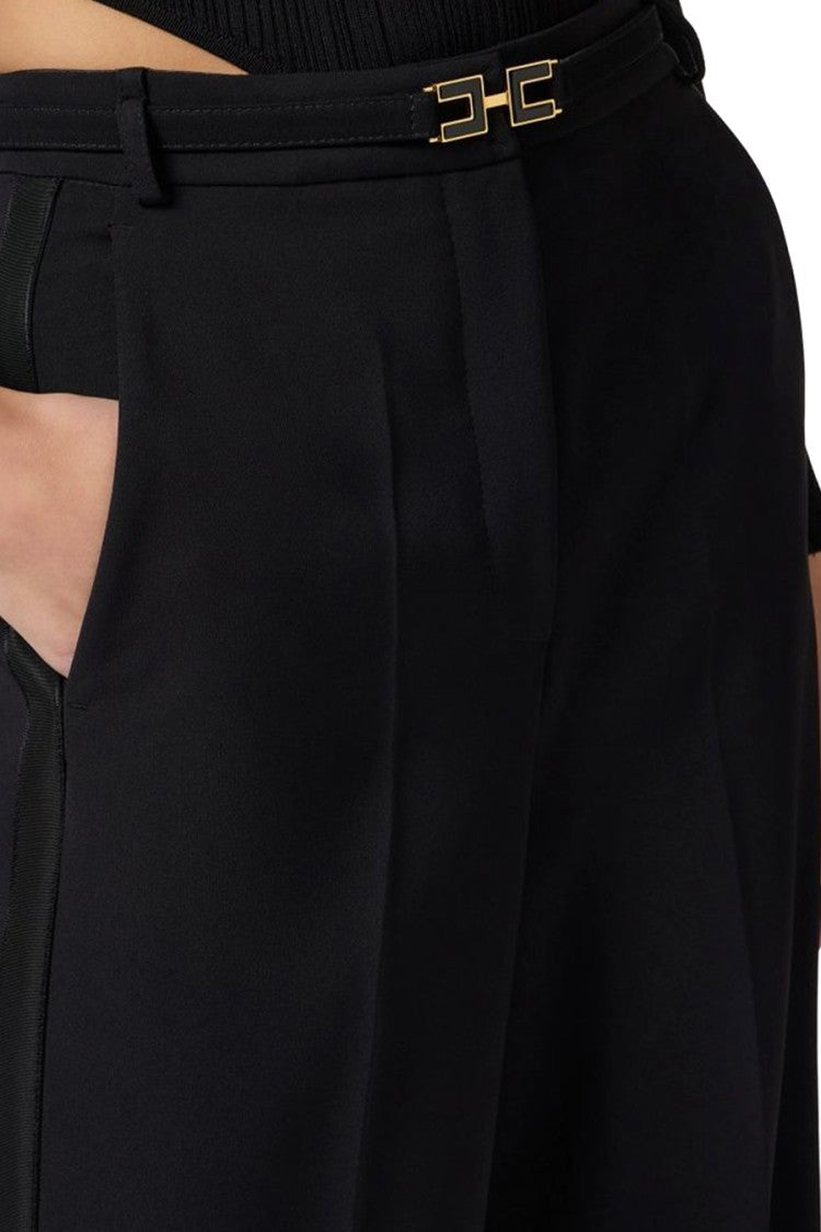 Wide-Leg Trousers With High Waist