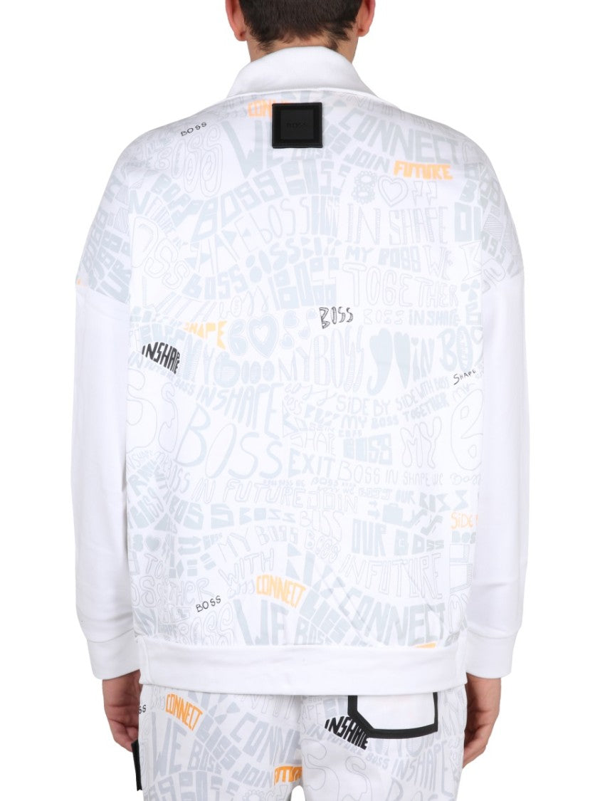 High Neck Cotton Sweatshirt