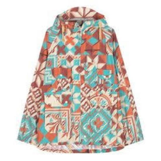 Vibrant Patchwork Hoodie Jacket