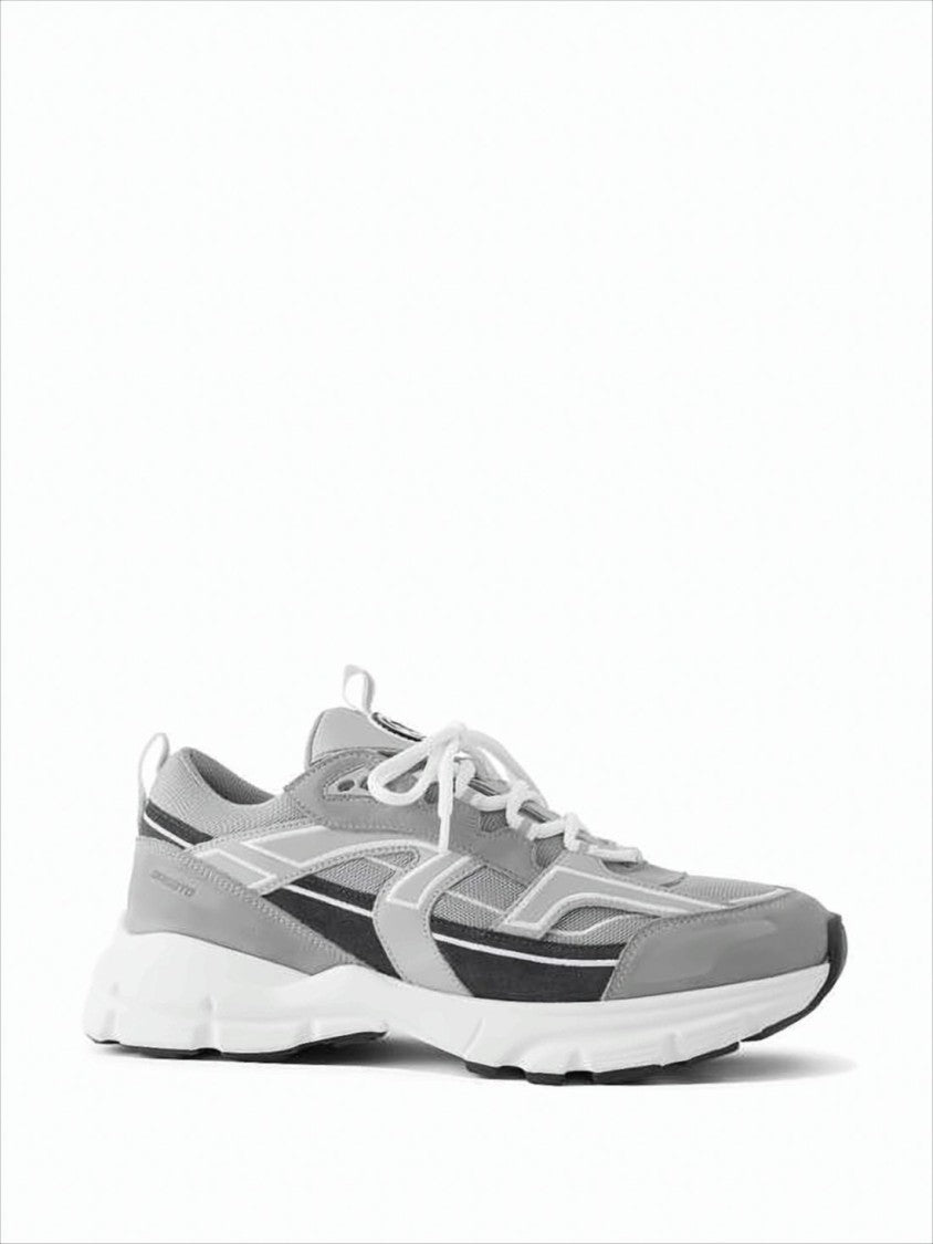Layered Grey and Black Sneakers with Chunky Sole