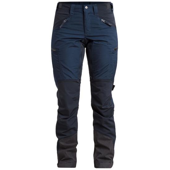Two-Tone Straight-Fit Pants with Reinforced Details