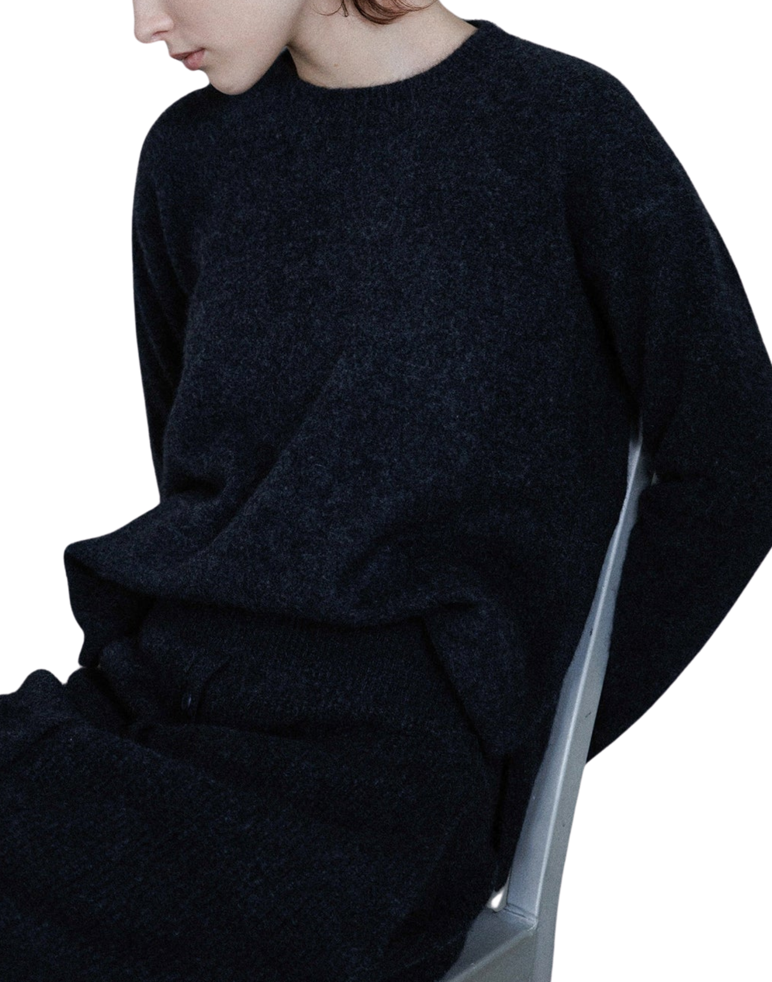 Lightweight Fuzzy Knit Pullover